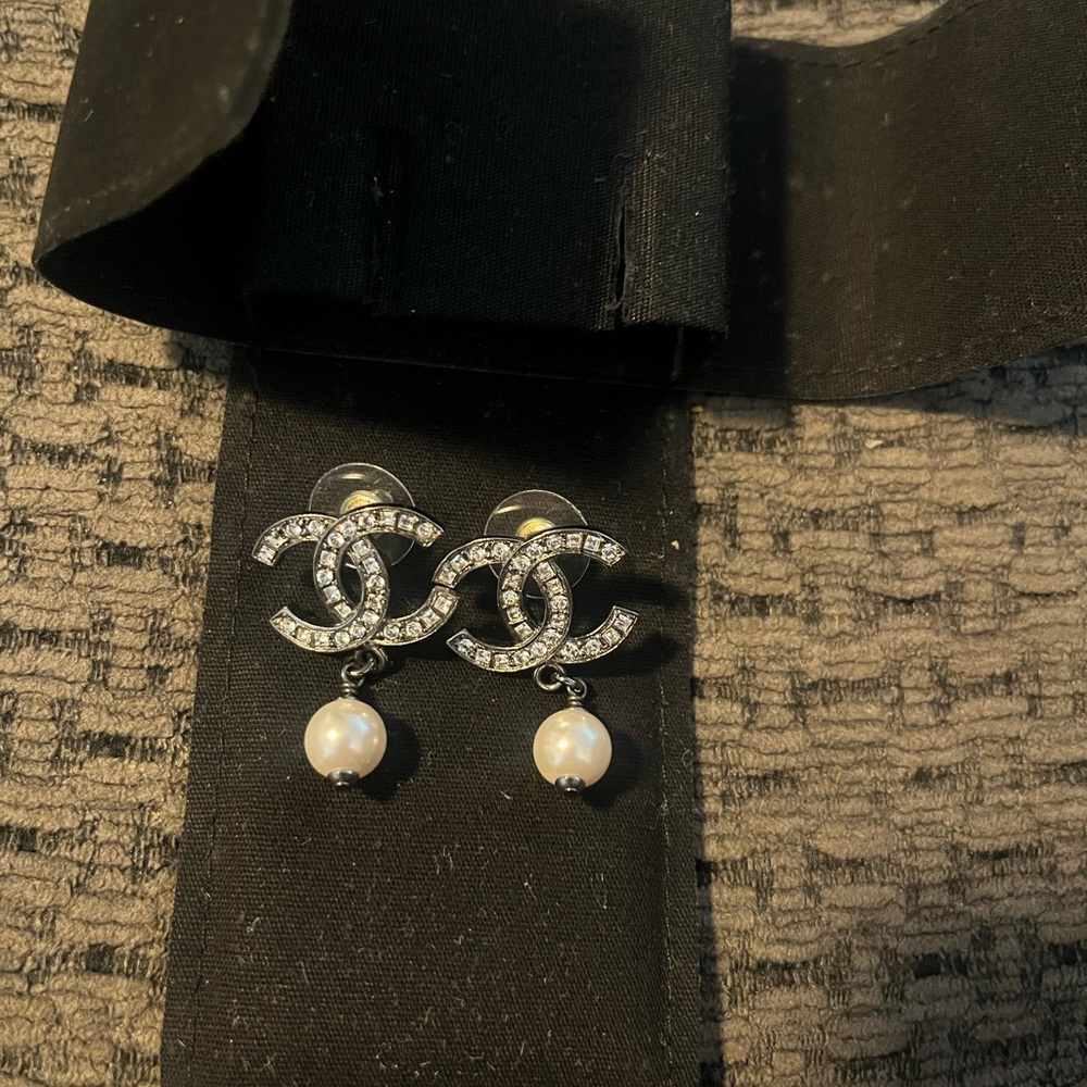 Chanel Double C Earrings